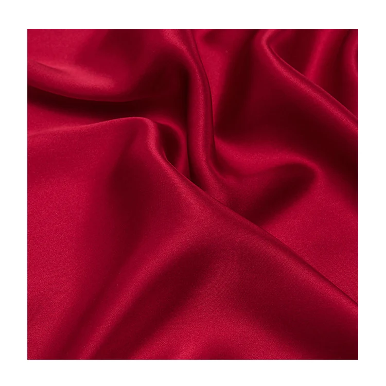 Оптовая продажа Высококачественная 100% чистая шелковая ткань тутового шелкопряда 16 19 22 мм однотонная окрашенная атласная