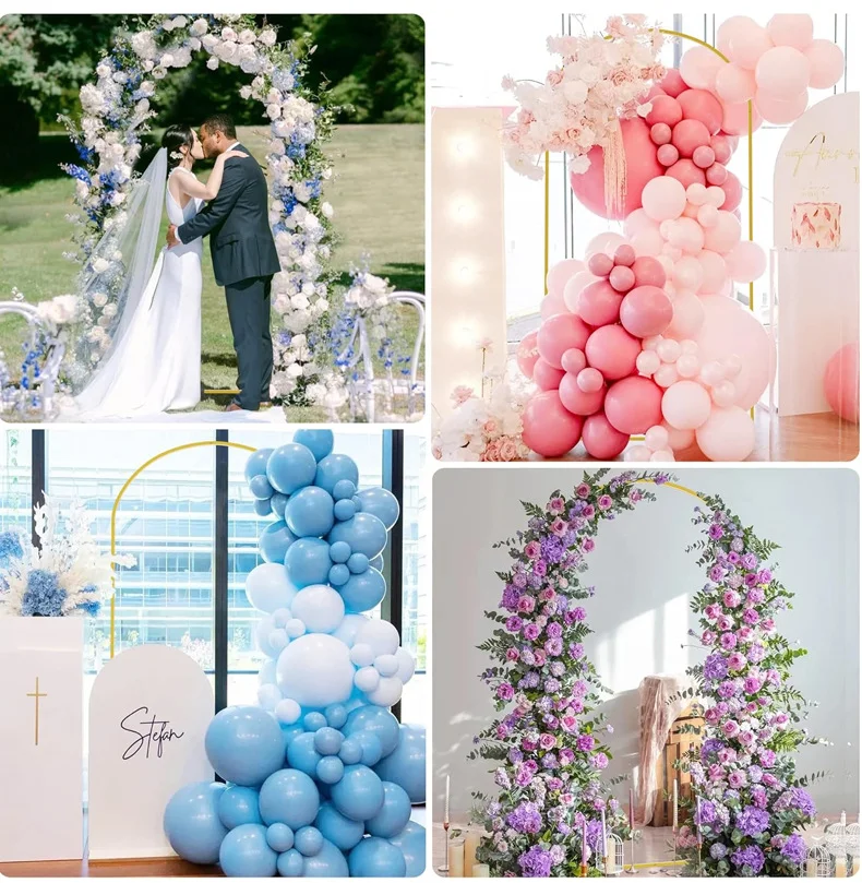Wholesale Set of 3 Aluminum Alloy Wedding Arch Backdrop Stand for Floral Balloon Decor arch stand