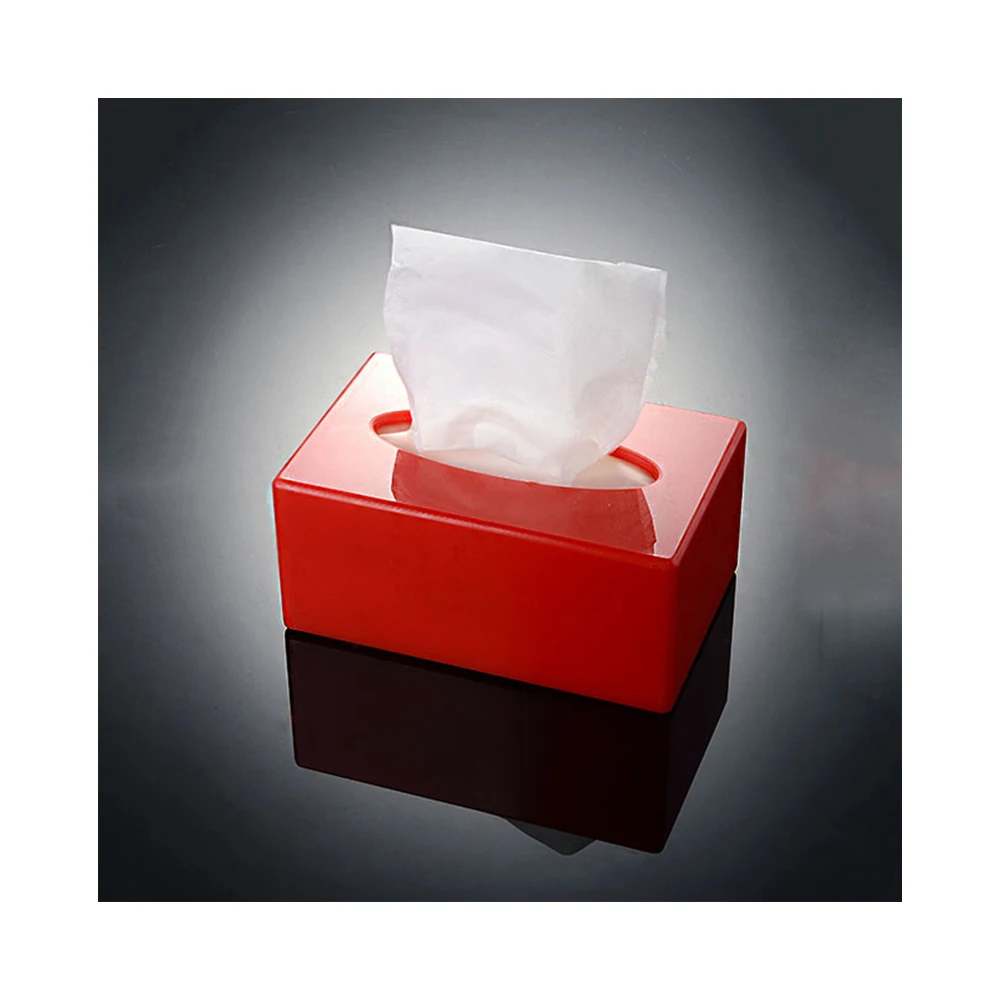 Wholesale Custom OEM Acrylic Plastic Paper Wipes Facial Tissue Napkin Holder Box Cases Plastic Tissue Holder