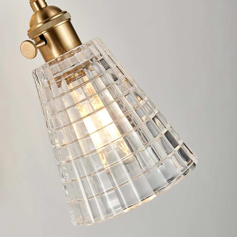 
Modern Glass Wall Light E27 LED Copper Light Switch Wall Sconce For Bedroom Living Room Suit Beside Wall Lamp 90-260V 