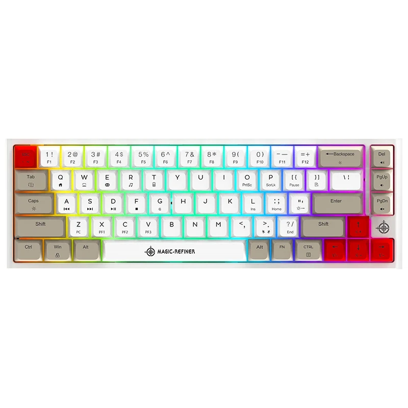 Magic 2021 новая MK26 RGB трехрежимная настоящая механическая клавиатура маленькая легкая