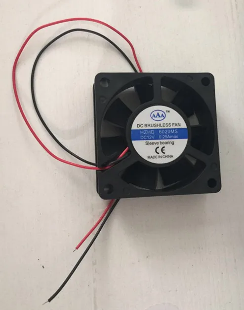 Computer Embroidery Machine Accessories - Small Fan With Plug 6*6* High 2MM 12V 6x6 Small Fan Thickness 2cm