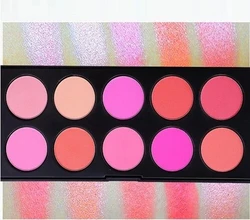 Private brand eyeshadow Flower Shape Blush OEM blush Makeup Pattern Blush  Blendable Powder Blush Pretty Peach