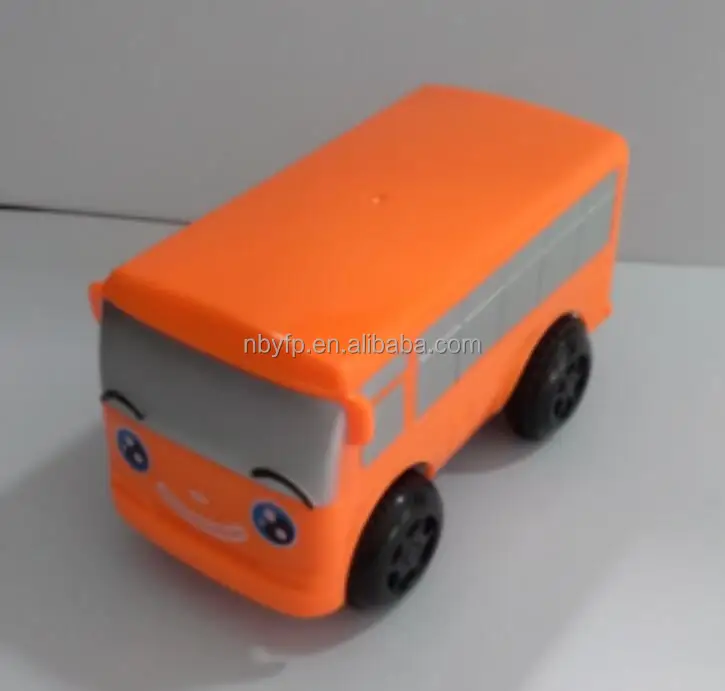 Plastic orange school bus for kids