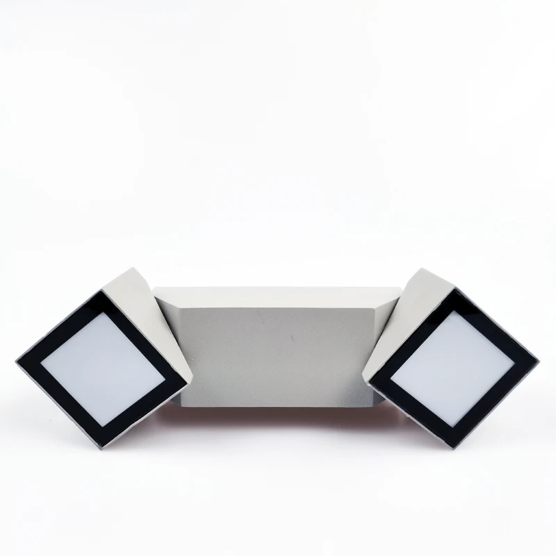 Waterproof IP54 double head adjustable angle up and down outdoor garden modern decorative wall lamp