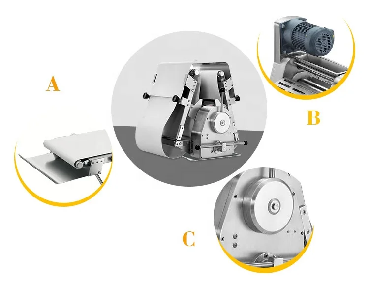 dough sheeter laminator dough flatter sheeter High quality electric power 220v pizza table top roller length 40cm dough sheeter