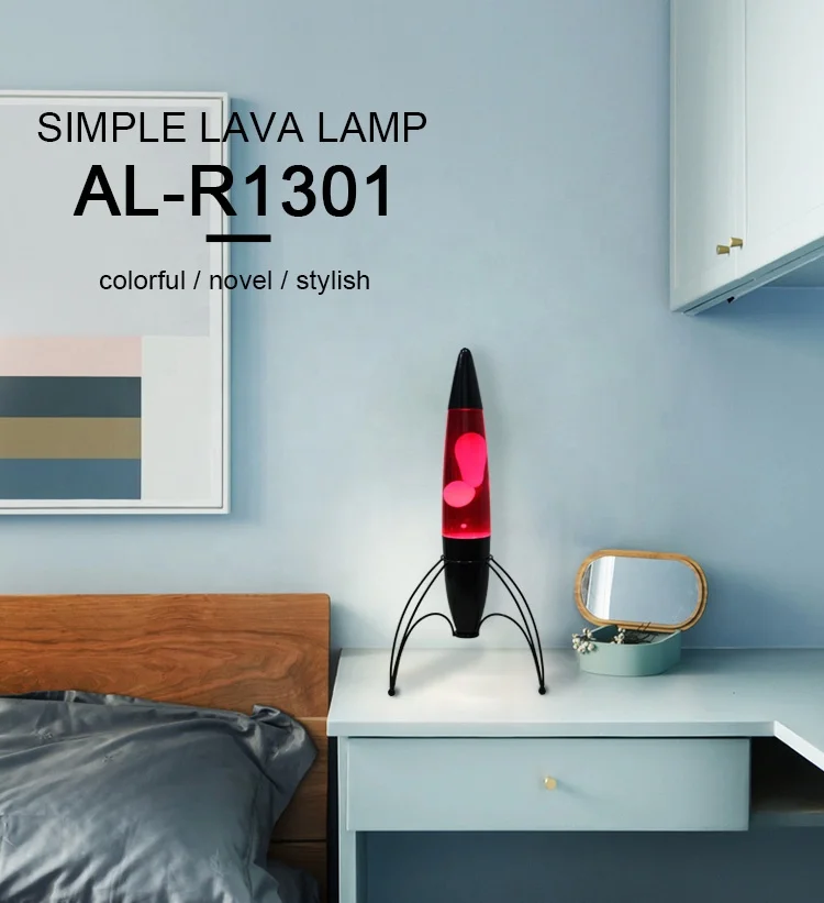 Indoor plastic groovy lovely relaxation decoration energy saving floating shake shine lava motion glitter desk lamp