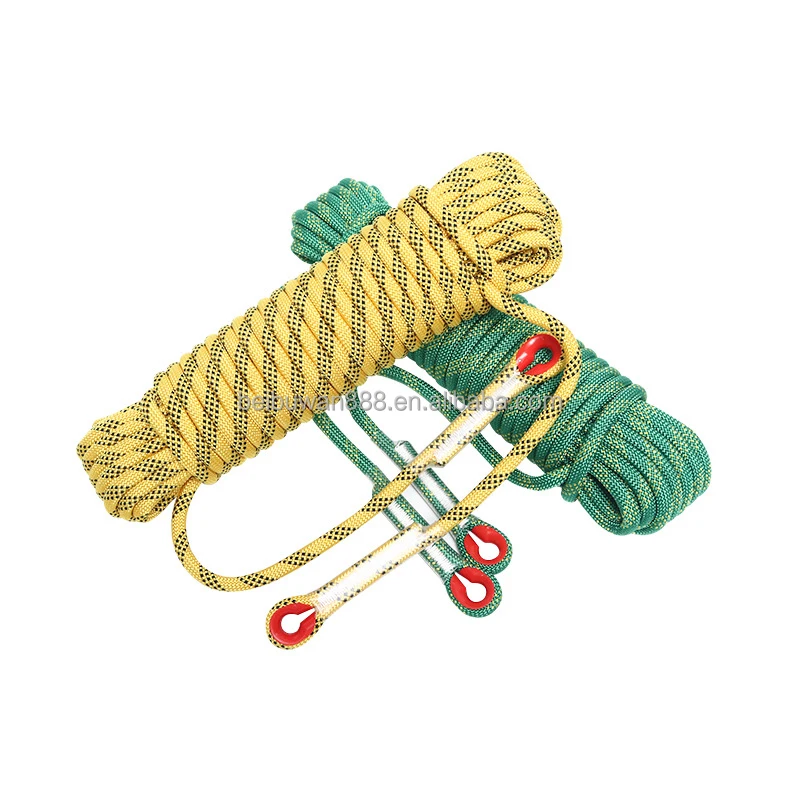 8MM Escape Rope 32ft 65ft 98ft 165ft 246ft High Strength Outdoor Safety Static Rock Climbing Rope