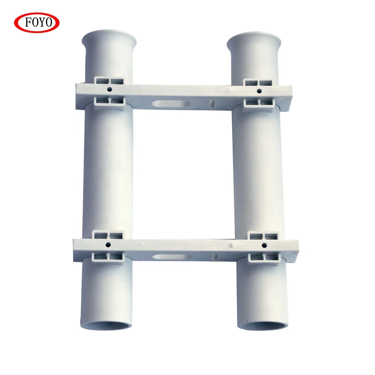 FOYO plastic fishing PP rod rack holder 2 tube UV Stabilized Plastic for boat accessories