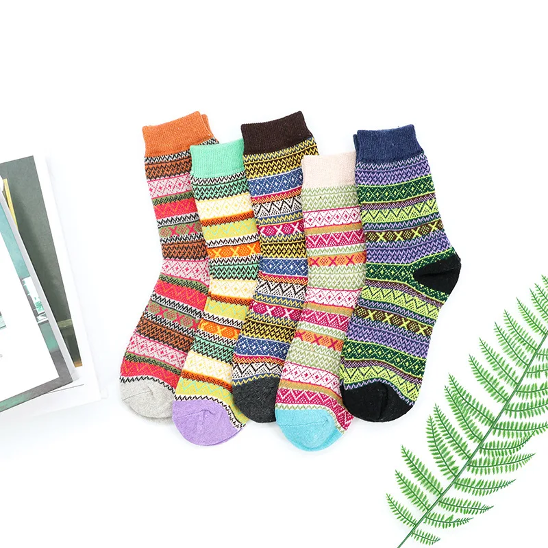 New Heavy Soft Thick Winter Wool Thermal Warm Super Sheep Thick Wool Blend Socks Women