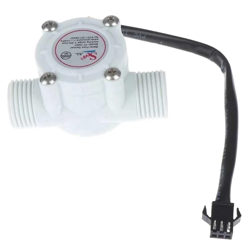 Hall 1-30L/min for Arduino 1/2' Water Flow Sensor Switch Meter Flowmeter Counter Control Effect