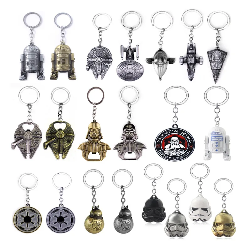 Star  Darth Vader Wars  White Vader BB8 ship key Button the opener pendant