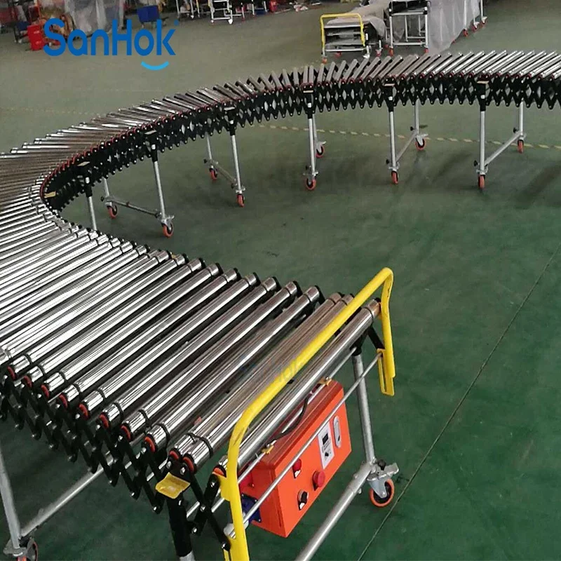 Solid And Durable Heavy Duty O-Ring Belt Flexible Powered Conveyors For Tea Bag Transport