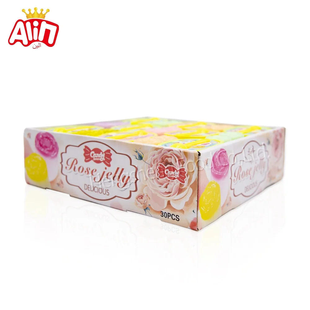 candy supplier wholesale imported sweets halal sweets Double bars of fruity juicy rose Jelly