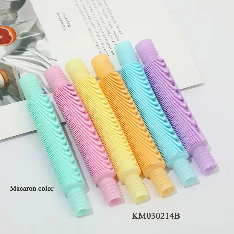 Colorful telescopic Pop tube pressure-reducing sensory toys for children