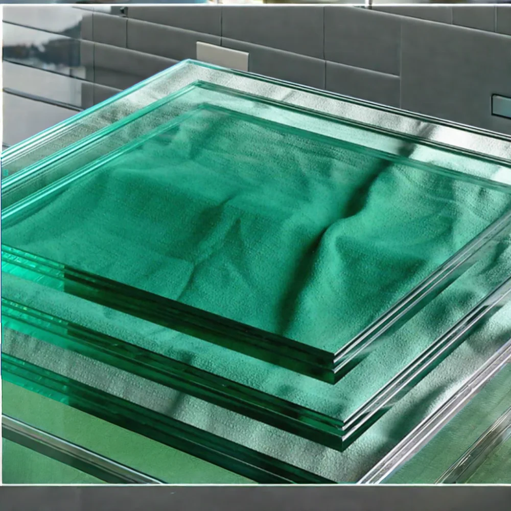 Customized 6mm 8mm 10mm 12mm Tempered Laminated Building Industrial Glass building  industrial triple glass