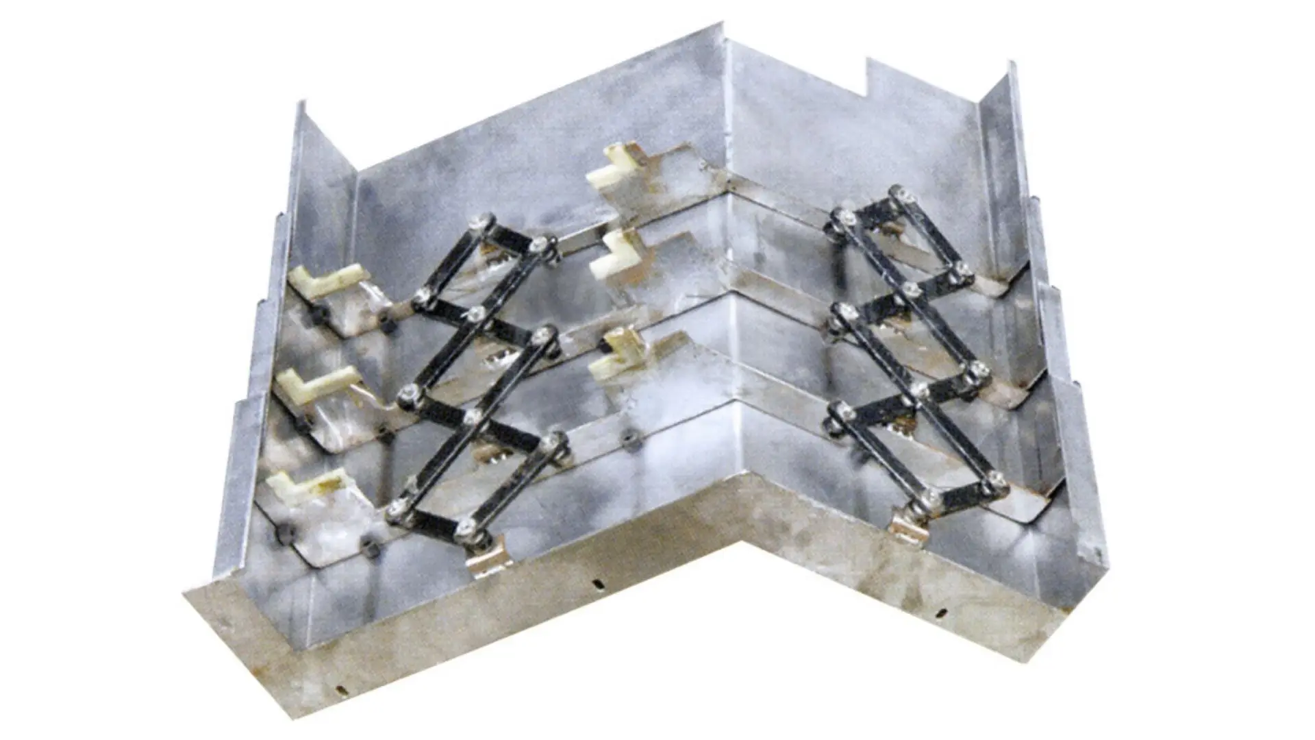 customized steel plate telescopic shield dust proof bellow cover guideway protection shield steel plate cover for CNC machine