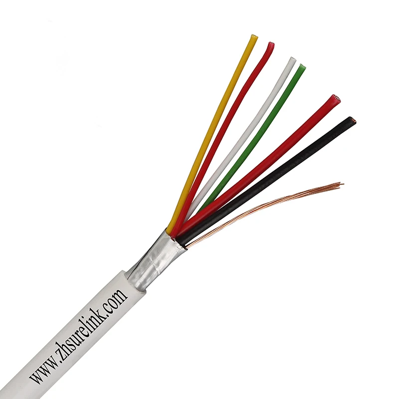  24AWG одножильный многожильный неэкранированный или экранированный кабель сигнализации безопасности 2 4 6 8 10 управления