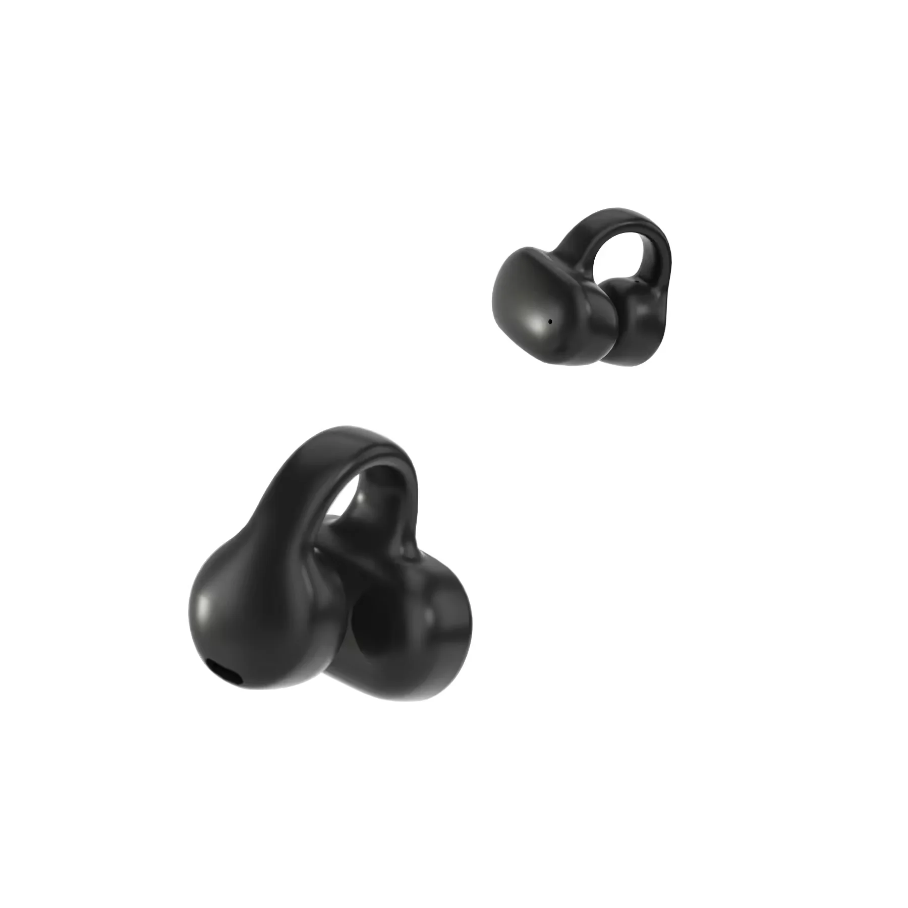 Wireless Earbud Hifi Sound Clip on True Intelligent Recognition Noise Reduction Open Ear Clip Earphone Earbuds Headset