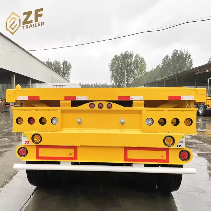 New and Used Tri-axle 40 feet Flatbed truck trailer and used 40ft flat bed semi trailer for sale