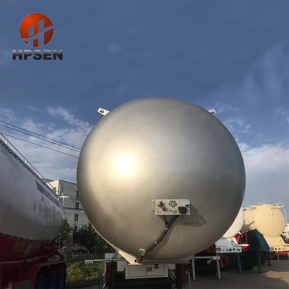 Good Quality 3 Axles 52600 LPG Petroleum Gas Pressure Vessel Tanker Trailer for