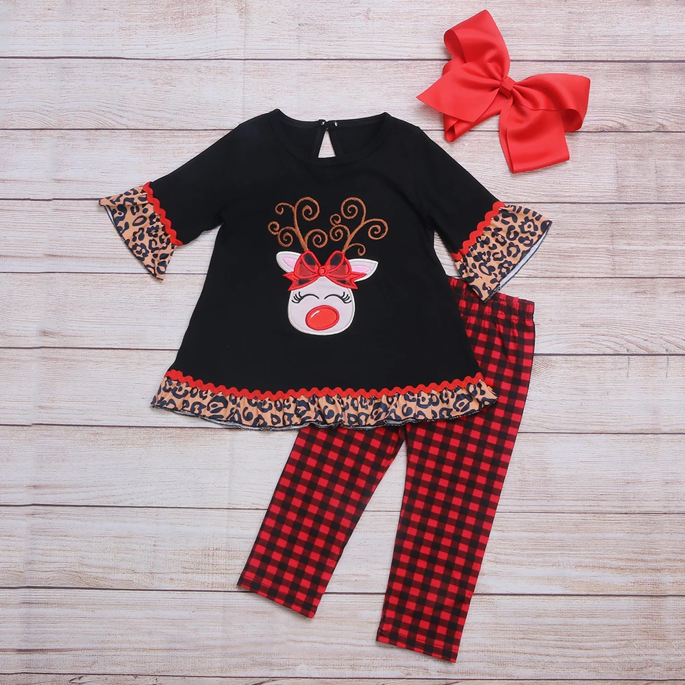 Popular Baby Boutique Girl Clothes Wholesale Pig Pattern Girl Clothes For Kids Wear