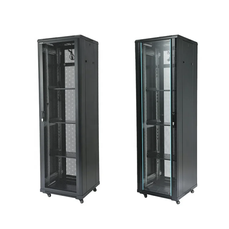 Server Rack 6u 9u 12u 15u 18u 22u 27u 32u 37u 42u 47u 19 Inch Network Cabinet SPCC Cold Rold Steel Thickened Standard Cabinet
