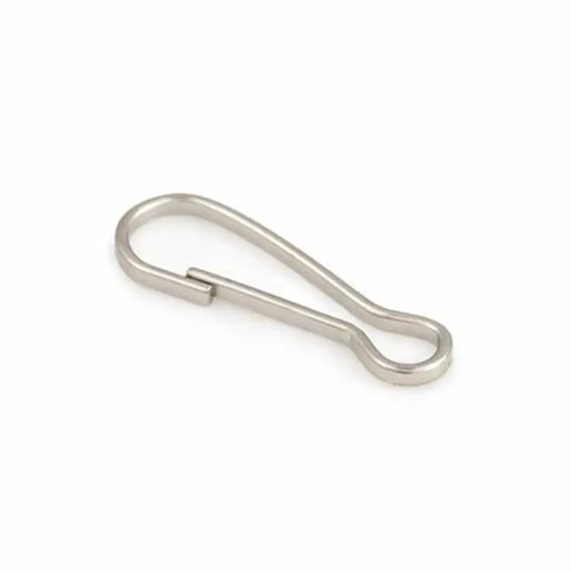 Nickel Plated Steel Small lanyard spring hook for Making Jewelry