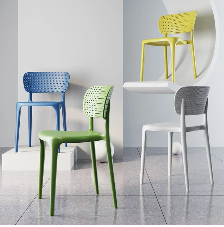 Outdoor Patio Hotel Cafe Restaurant Wedding Banquet Party Stackable PP Plastic Coffee Dining Chair for Event