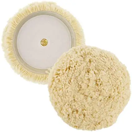premium 7inch genuine wool polishing buffing car buffing wool pad yellow polishing pad cleaner car polishing pad