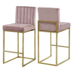 Рамка из золотистого металла барная стойка стулья с высокой спинкой розовый барный стул из нержавеющей стали