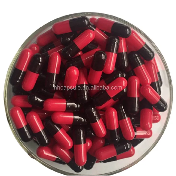 Black color empty gelatin capsule