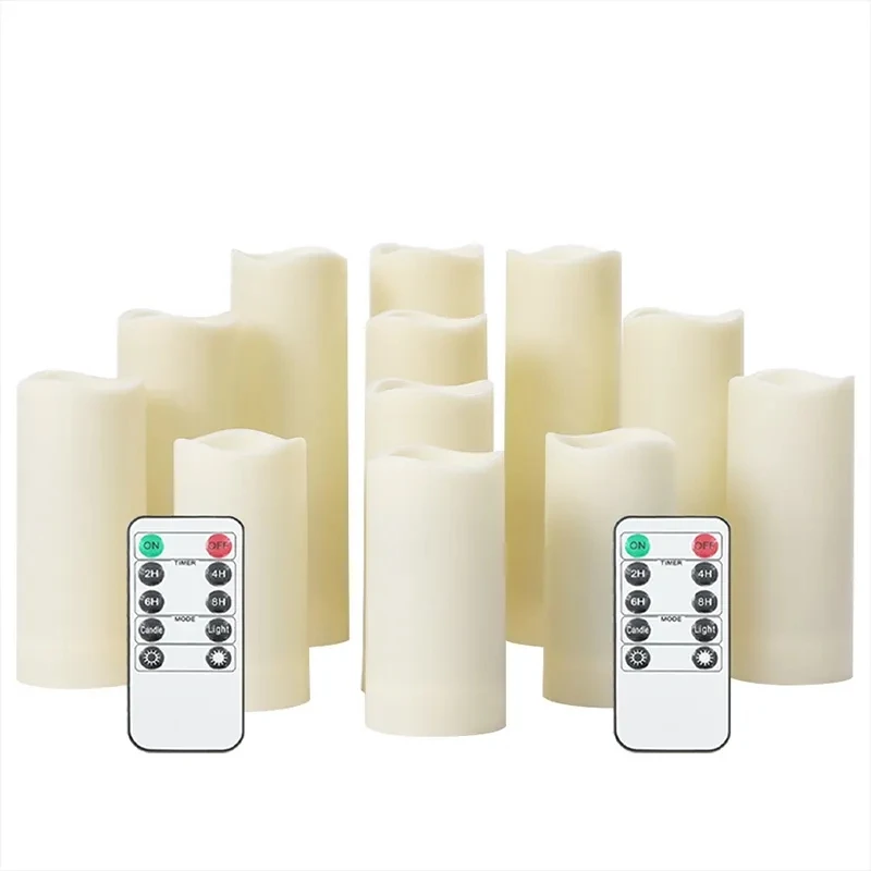 2023 New Flameless Electronic LED Light Candle Waterproof Bougie Led Candle With Remote Control