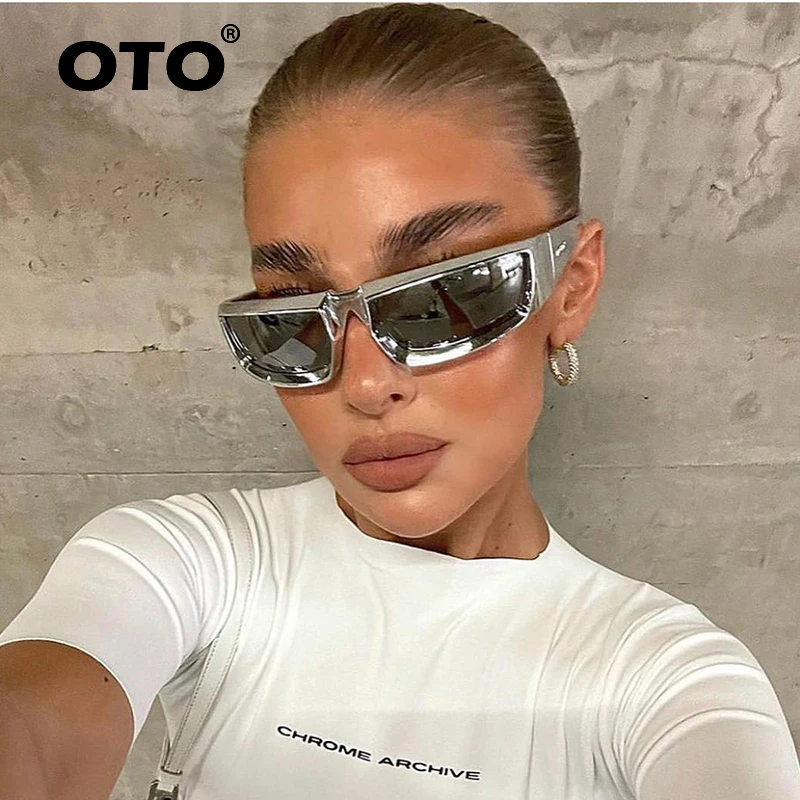 OTO 2022 new sport y2k sunglasses women hip hop sun glasses men mirror lens shades wholesale