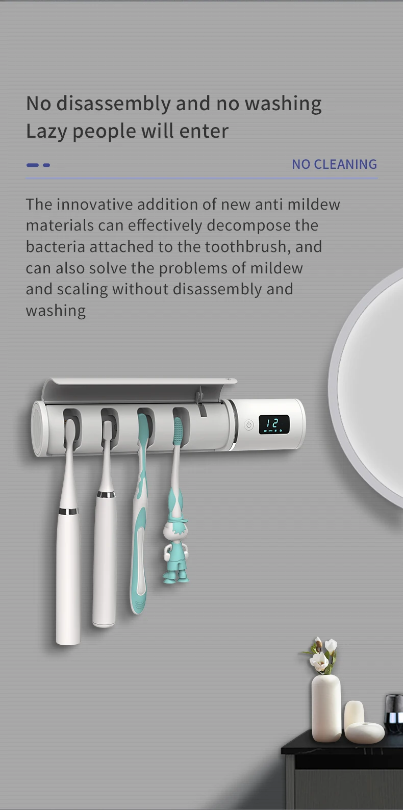 uv toothbrush holder