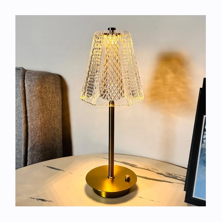 New Nordic Home Decor Metal bar Study Work Read Folding Crystal Light Hotel Bedroom Adjustable Modern Led Desk Table Lamps