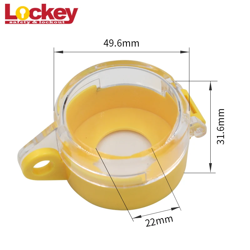 Lockey Transparent Emergency 22mm Switch Push Button Lockout Stop with Safety Protective Cover
