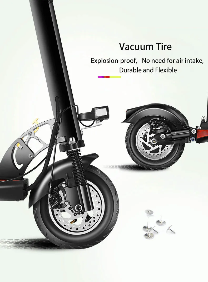 
EU warehouse dropshiping 48 Volt 500w Vacuum Tyre Electric Kick Scooter/Escooter/f=Foldable e-scooter Electric Scooter for Adult 