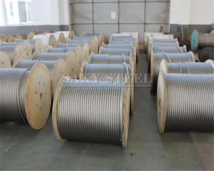 SS316 7x7 7x19 6x19 трос из нержавеющей стали