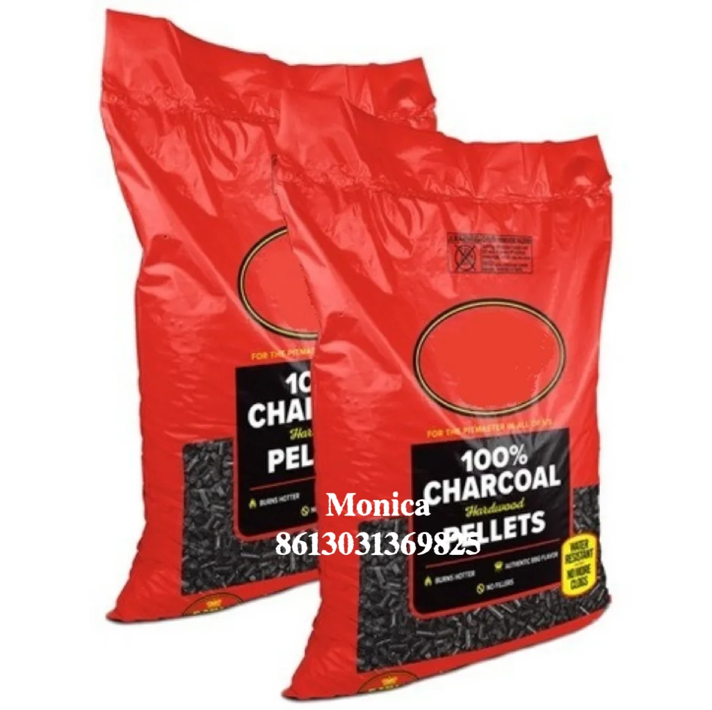 coal carbon vegetal hardwood fire pellets lump charcoal briquettes packaging bags 5kg 10kg 15kg 25kg laminated pp woven sack bag