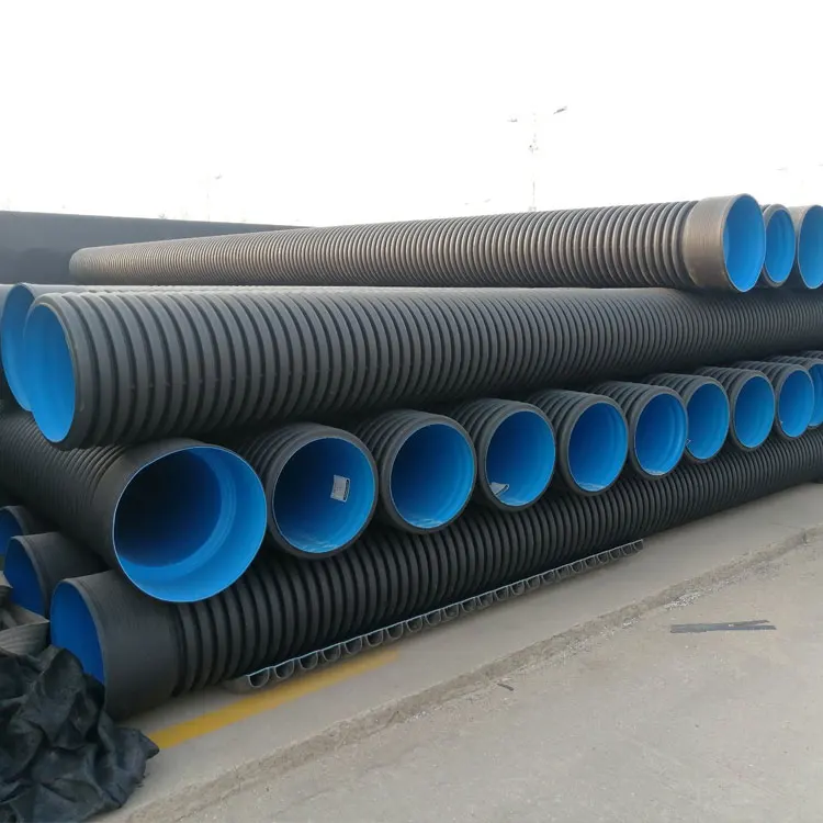 Hesu Sewage 6 Meter Large Culvert 300mm Diameter 100mm Single Plastic Polyatylene Drainage Hdpe Double Wall Corrugated Pipe