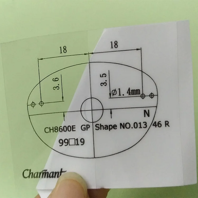 Clear Static Cling Decals Removable Glasses print UV protection static label sticker