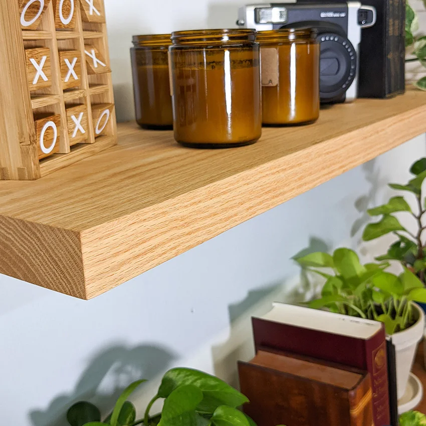 Modern Design Unique Wall Mounted Wall Shelf Decoration Shelf Living Room Creative Bookshelf Nature Color Wall Shelfroom