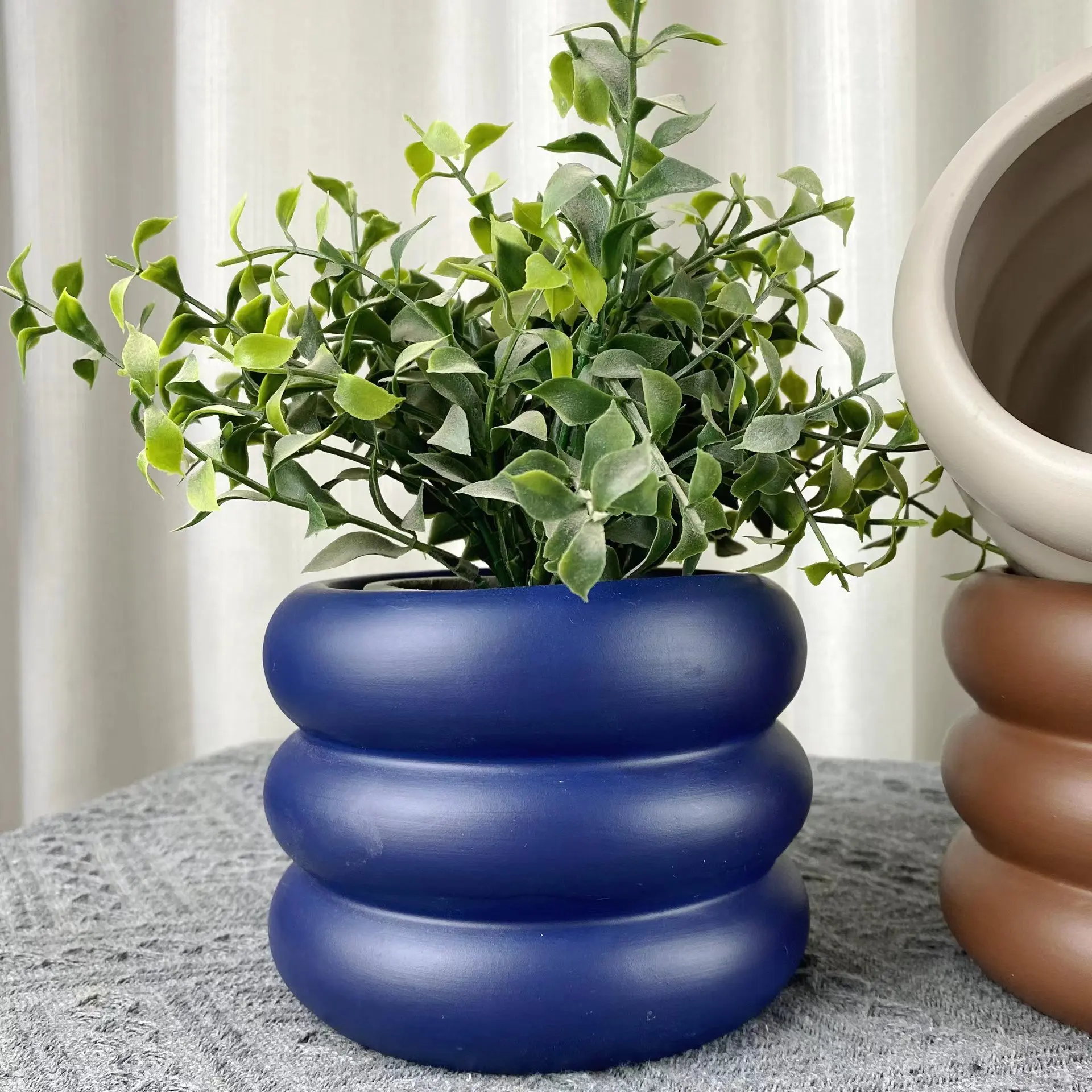 Wholesale Macetas Pots De Fleur Bunga Blumentopf Nordic Succulent Ceramic Flower Pots & Planters For Indoor Plants