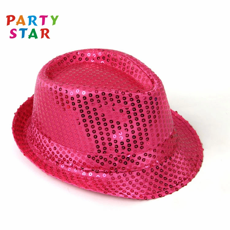 New Fashion Sequin Hats Adult Sequin Fedora Hat For Party Hats
