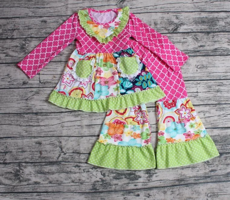 baby girls 2 pcs outfit ruffle kids long sleeve outfit girls christmas winter outfit toddler girls clothes set child clothing