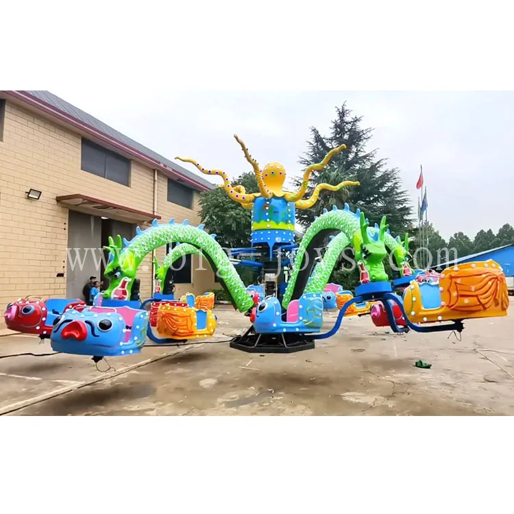 Outdoor large rotating octopus amusement equipment Stimulating amusement equipment Factory direct sales