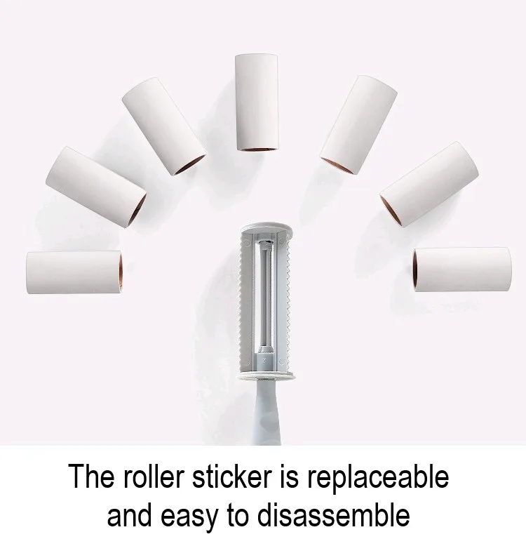 Whitecat Pet Hair Lint Roller For Clothes Dog Cat Hair Fur