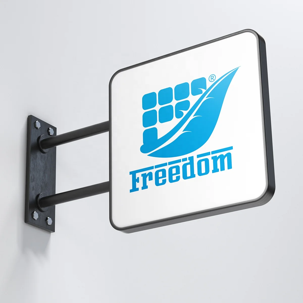 Factory Custom Double-Sided LED Sign Advertising Light Box for Wall