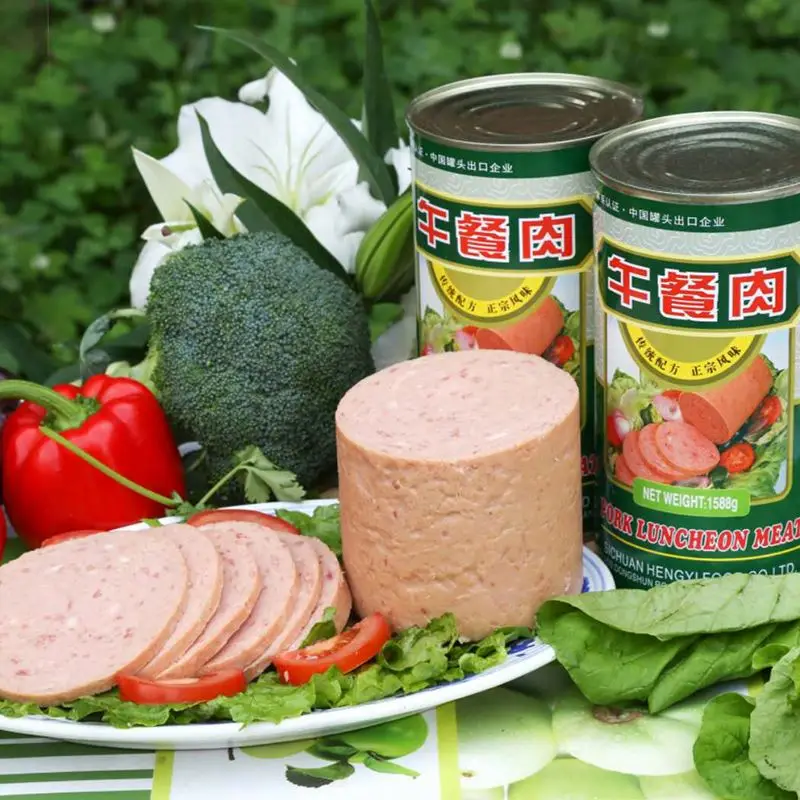 Консервированное мясо круглые банки высокого качества 1588 г консервированное мясное
